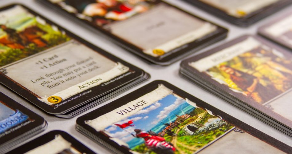 Dominion Deck Building Board Game Card Close