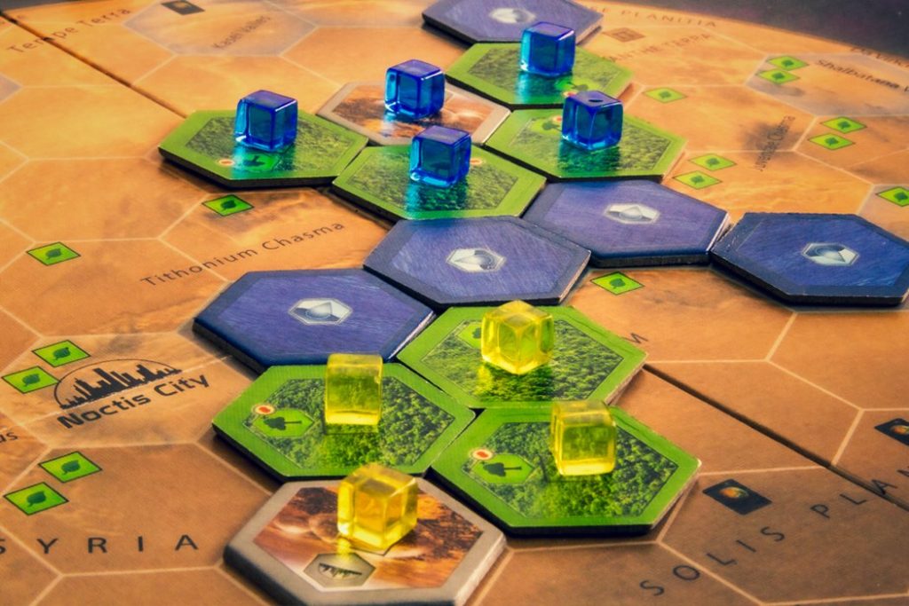 Terraforming Mars Board Game Cluster Close Up