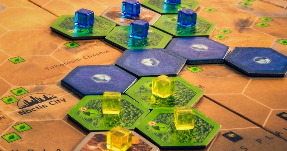 Terraforming Mars Board Game Cluster Close Up