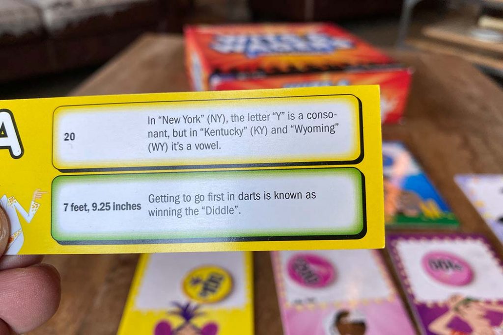 Wits and Wagers Board Game Question