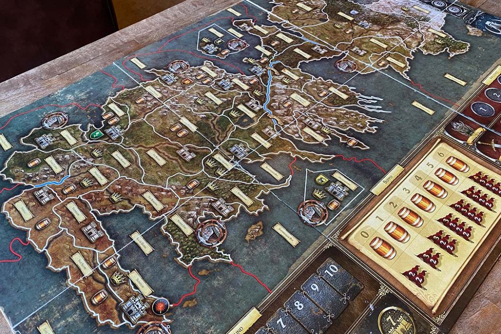 A Game of Thrones Board Game Map