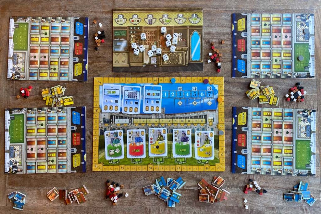 Grand Austria Hotel Board Game 4 Player Gameplay
