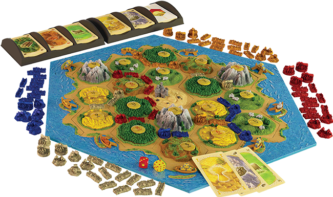 Catan 3D Board Setup Components