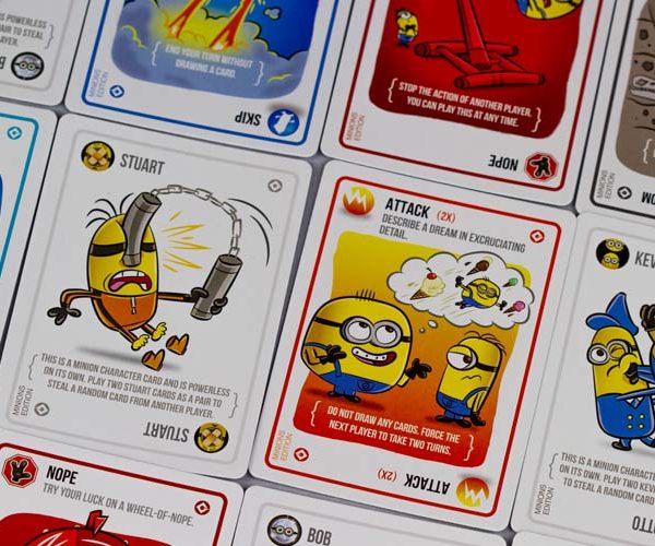 Exploding Minions Card Game Close Up