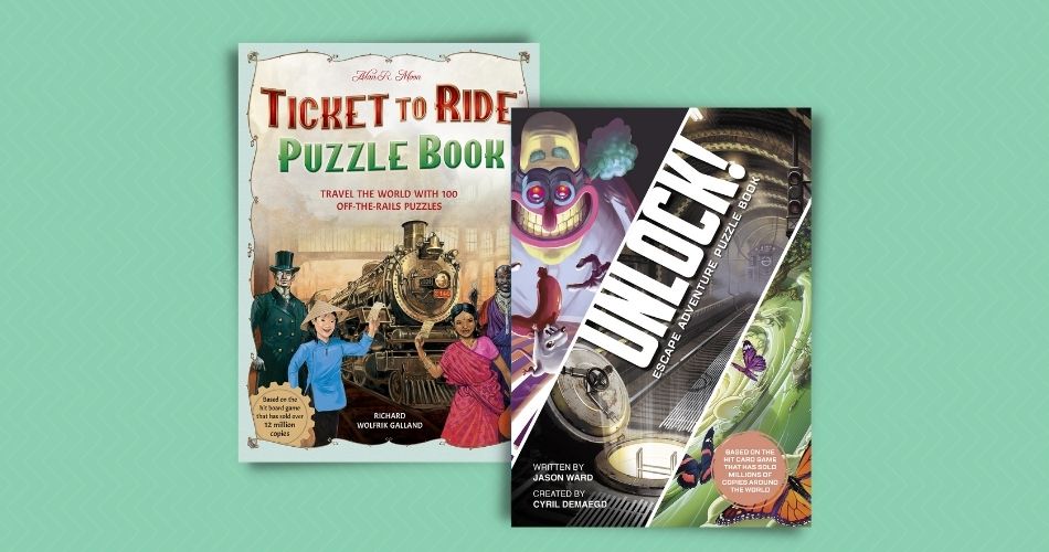 Puzzle Books Using Ticket To Ride and Unlock Escape Room Brands