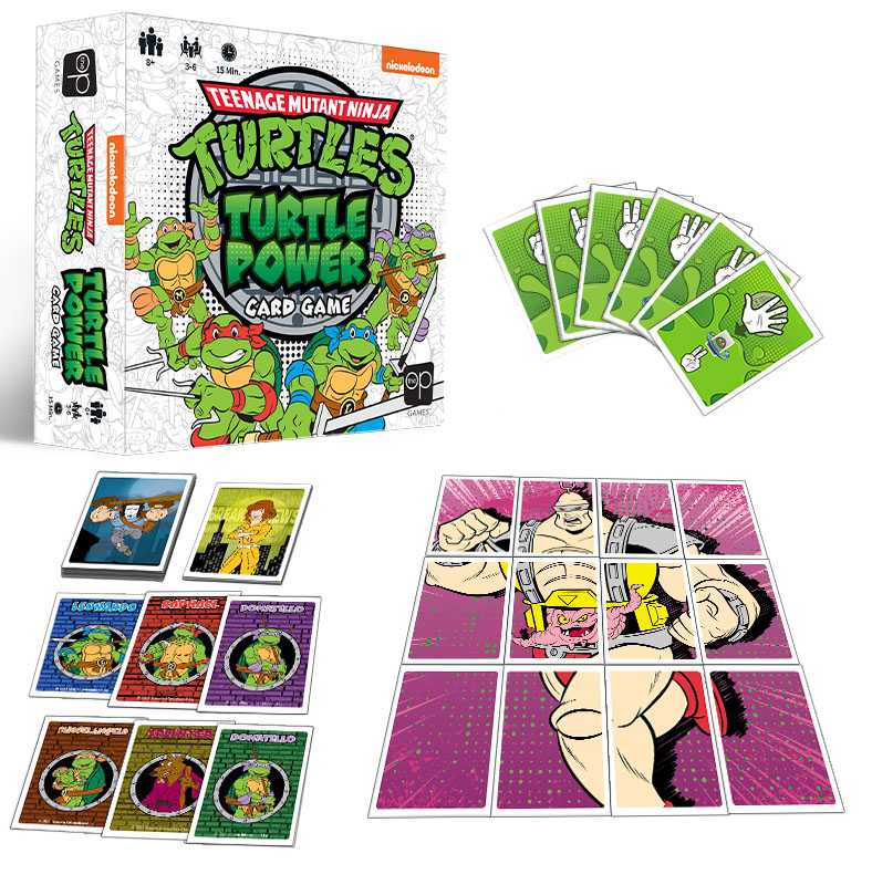 TMNT Turtle Power Card Game Components