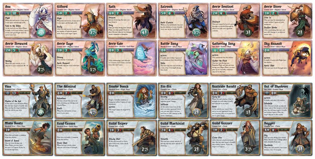 Summoner Wars Online New Faction Cards April 2022